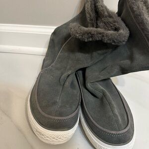 Converse All Star CT Beverly Womens Gray Mid Calf Winter Boots 525941C Size 7.5